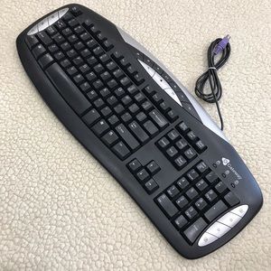 Gateway Wired Computer Keyboard KB-0401 Black/Silver
Measures: 19.75” W x 8.5” H